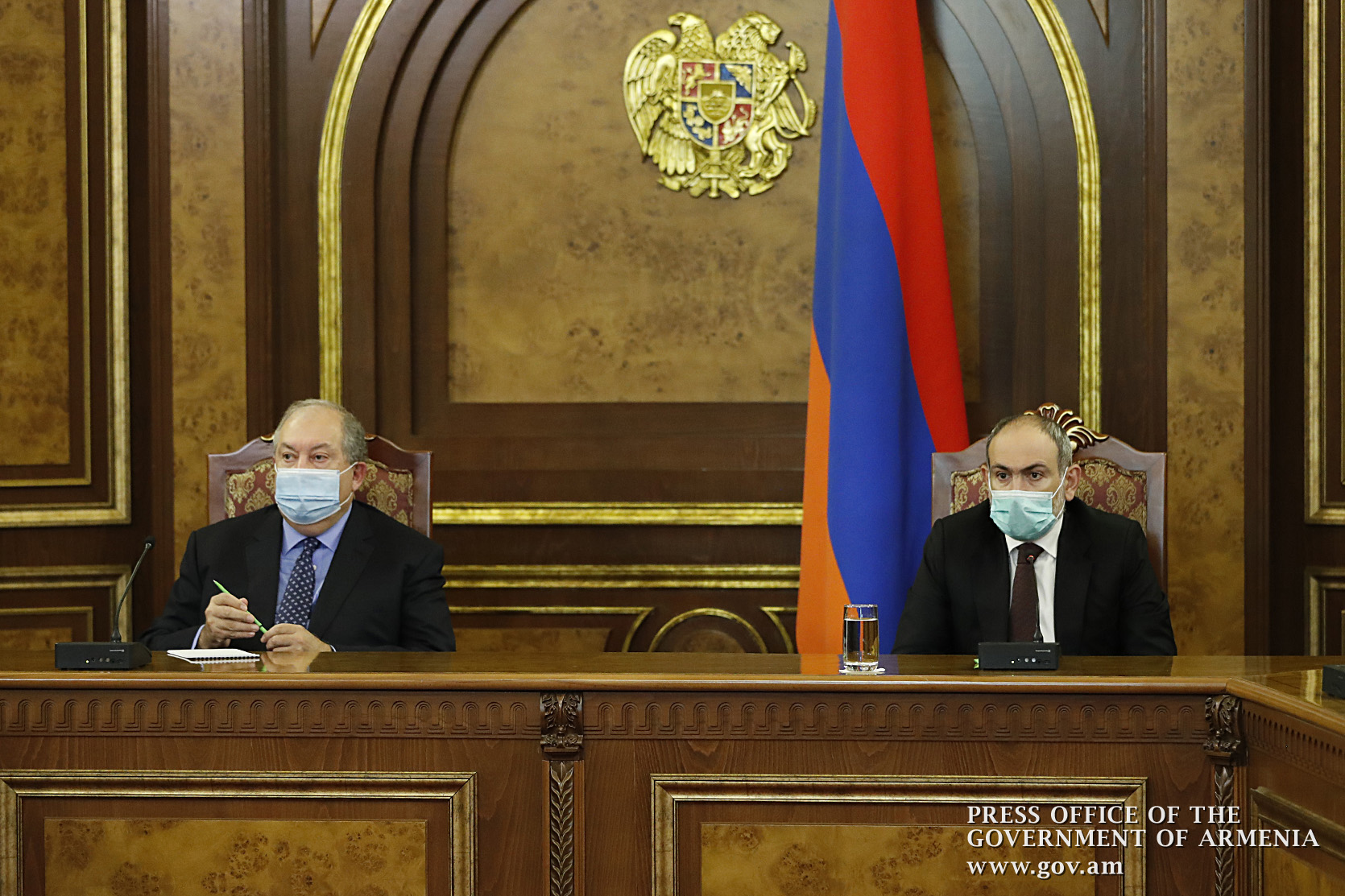 Armenia PM, President chair special session of Security Council