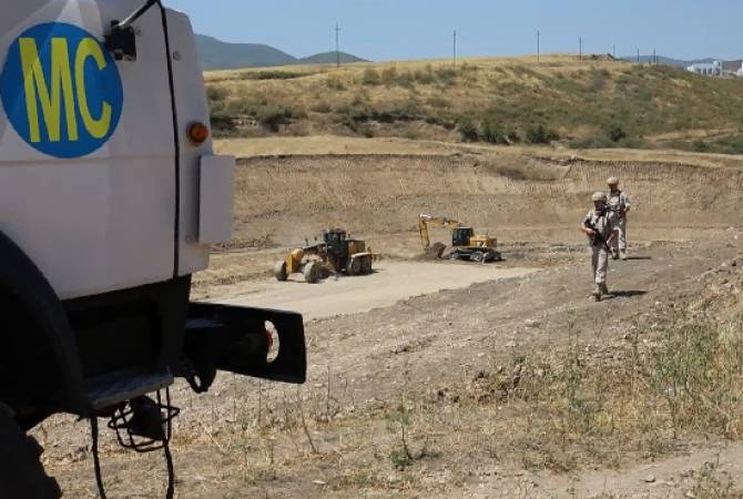 Российские миротворцы приступили к обеспечению безопасности начала строительства водохранилища в Нагорном Карабахе