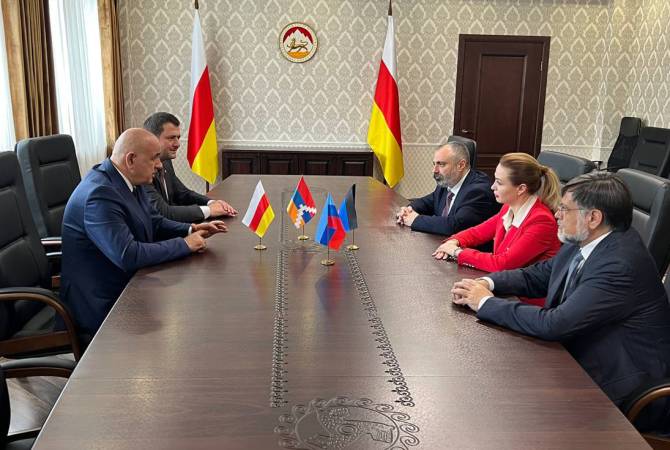 Artsakh FM discusses geopolitical developments with counterparts from South Ossetia, the Donetsk and Luhansk republics