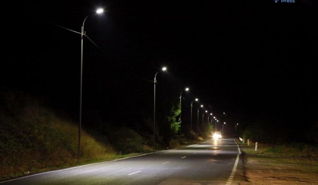 Ստեփանակերտ-Շուշի ավտոճանապարհը ապահովվել է գիշերային լուսավորությամբ