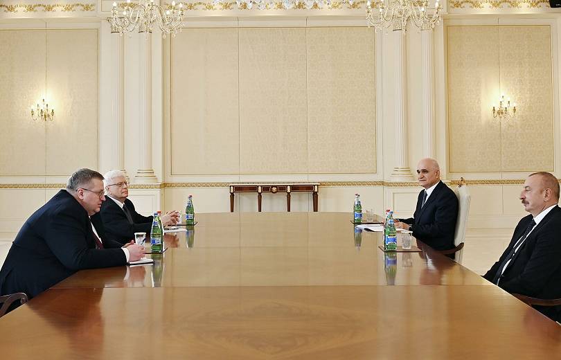 Ադրբեջանի նախագահը ՌԴ փոխվարչապետի հետ քննարկել է եռակողմ աշխատանքային խմբի գործունեությունը