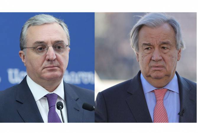 Azerbaijan’s actions emphasize existential danger of Artsakh people - Armenian FM tells UN chief