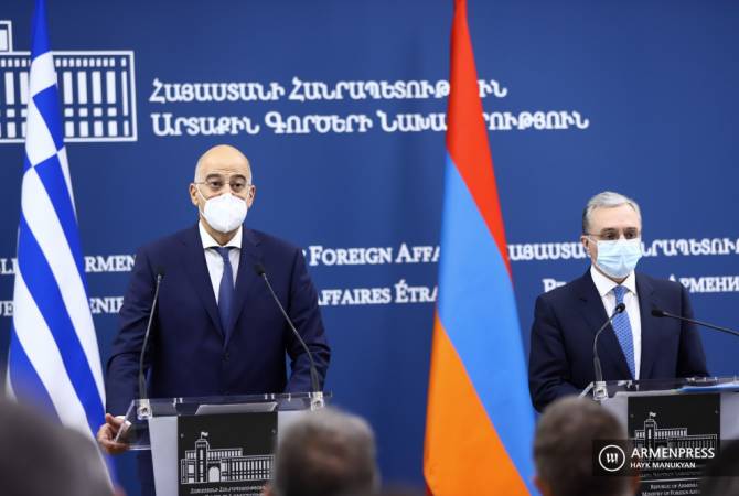 Greek FM expresses solidarity to Armenian people
