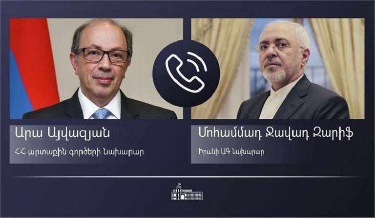 Foreign Minister Ara Aivazian had a phone conversation with Foreign Minister of Iran Mohammad Javad Zarif