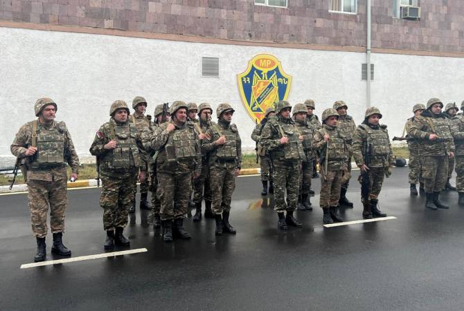 ՀՀ ՊՆ ռազմական ոստիկանության զինծառայողները մեկնում են մարտական հերթապահության