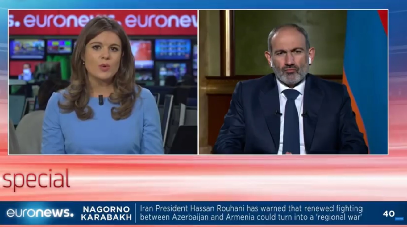 Միջազգային հանրությունն այս իրավիճակում պետք է վճռական քայլ անի և ճանաչի Լեռնային Ղարաբաղի անկախությունը. վարչապետը՝ Euronews-ին
