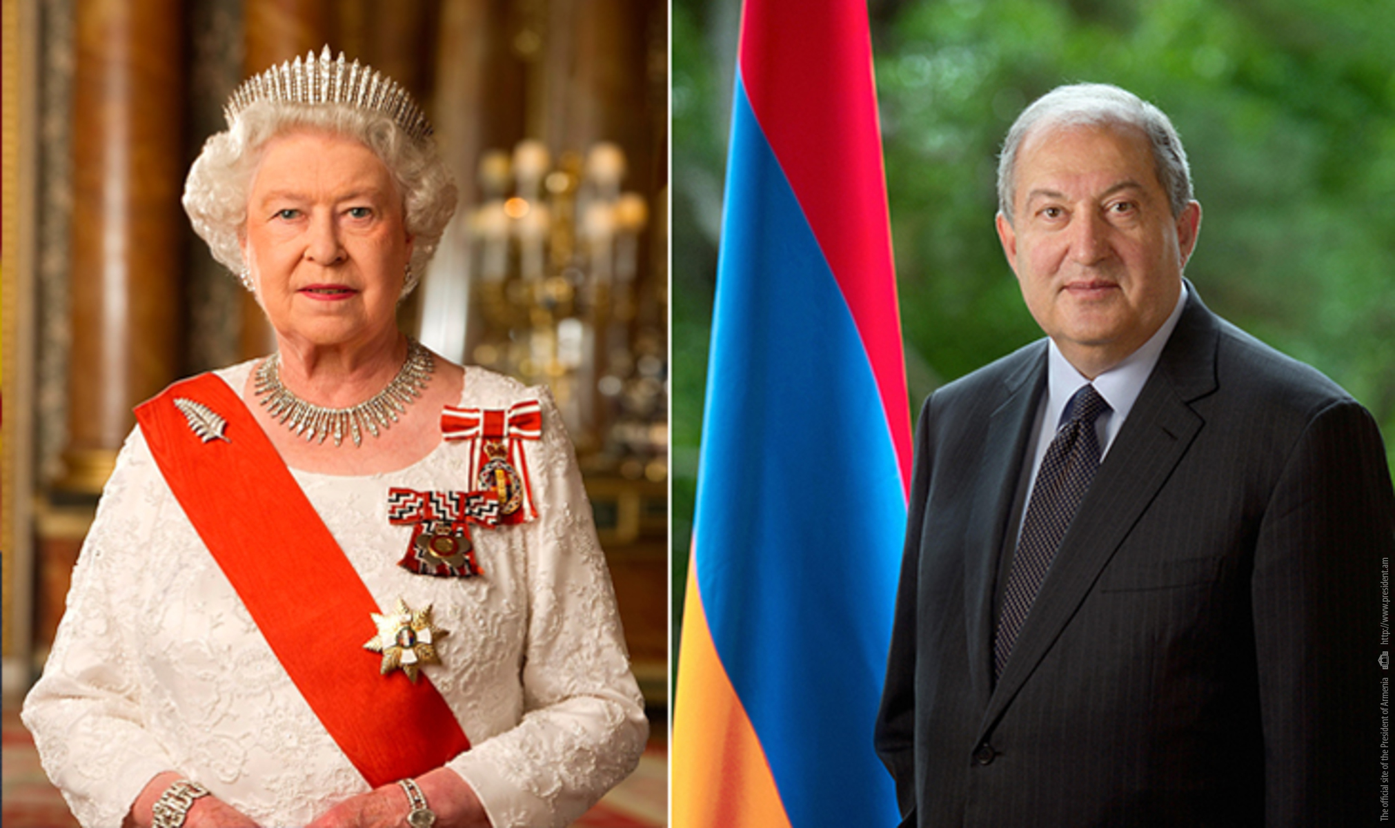 Անկախության տոնի առթիվ նախագահ Արմեն Սարգսյանին շնորհավորական ուղերձ է հղել Թագուհի Եղիսաբեթ Երկրորդը