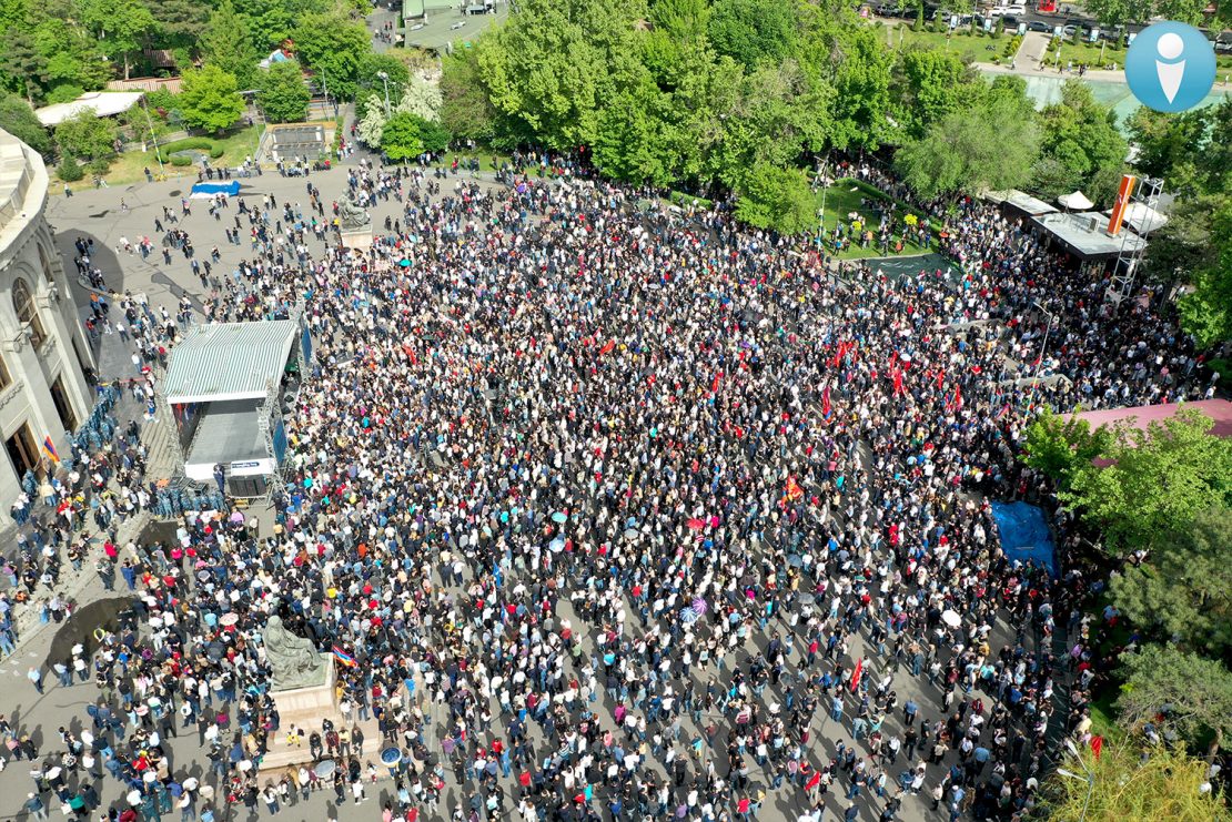 ԻՔՄ հաղորդագրությունը մայիսի 9-ի Ռոբերտ Քոչարյանի և նրա նախընտրական դաշինքի հանրահավաքի մասնակիցների քանակի վերաբերյալ