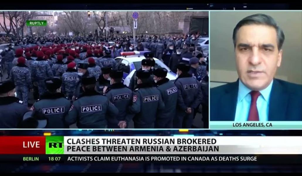 ՀՀ ՄԻՊ-ը Russia Today-ի ուղիղ եթերում ներկայացրել է ադրբեջանական հարձակումների հետևանքները (տեսանյութ)