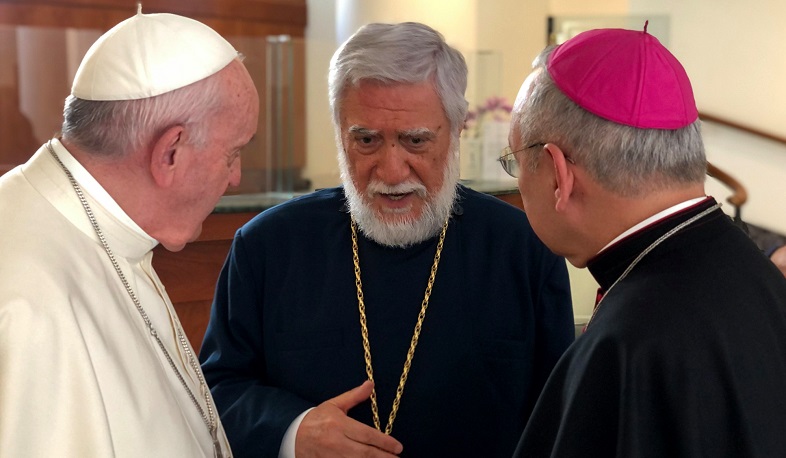 Catholicos Aram I discusses Armenian POW issue with Pope Francis
