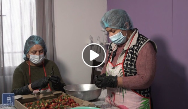 Гадрутские женщины открыли производство в Ереване вместе с принимающей семьей. ВИДЕО