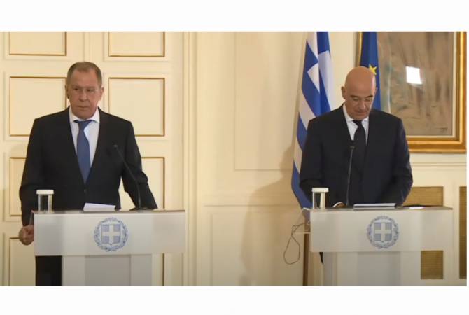 Greece and Russia discuss international community’s efforts for achieving peace in Karabakh