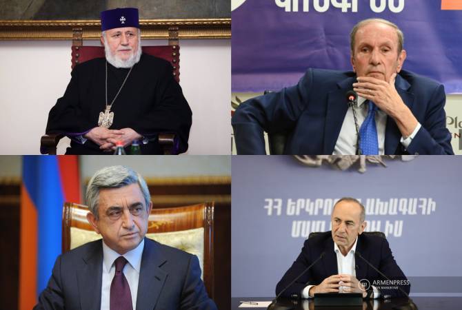 Ամենայն Հայոց Կաթողիկոսը, Հայաստանի և Արցախի նախկին նախագահները քննարկել են Հայաստանում ստեղծված իրավիճակը