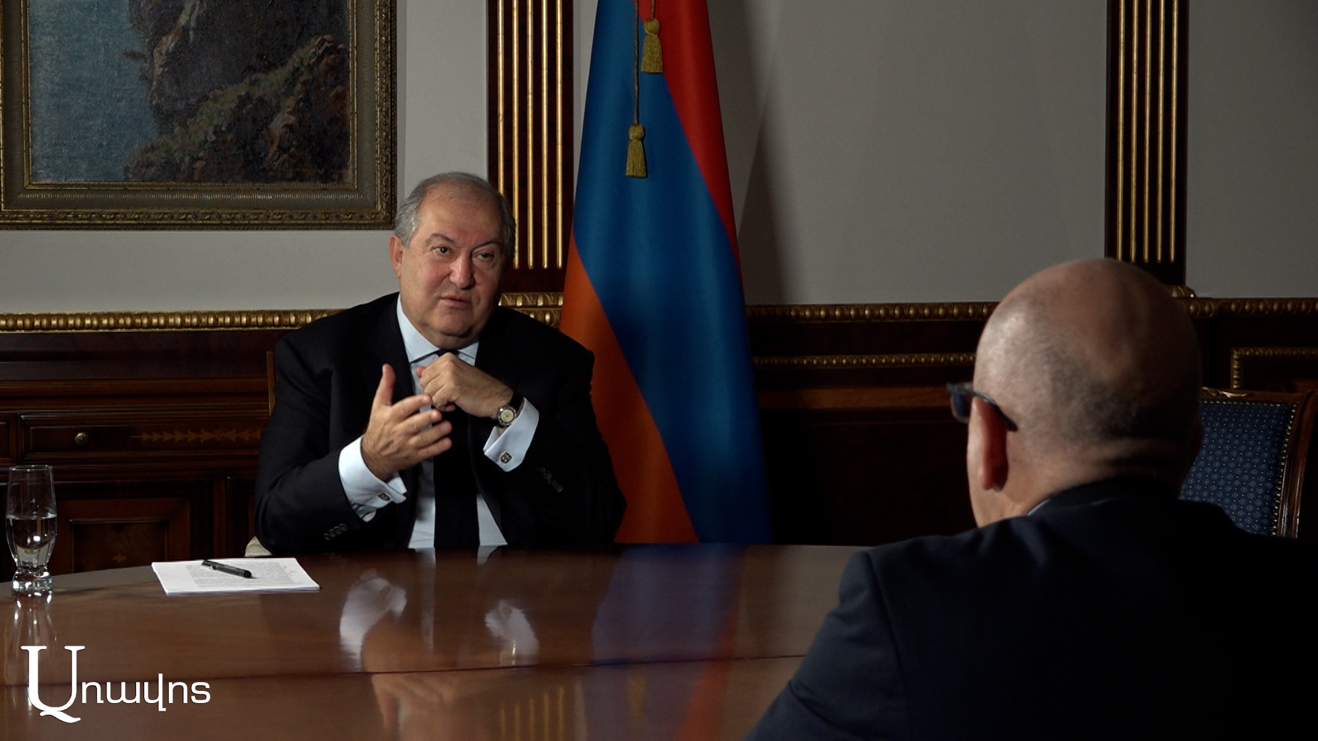 If the state and the people can stand on their feet hand in hand, the whole world will respect us. Exclusive interview of the President of the Republic Armen Sargsyan to the Aravot newspaper. VIDEO