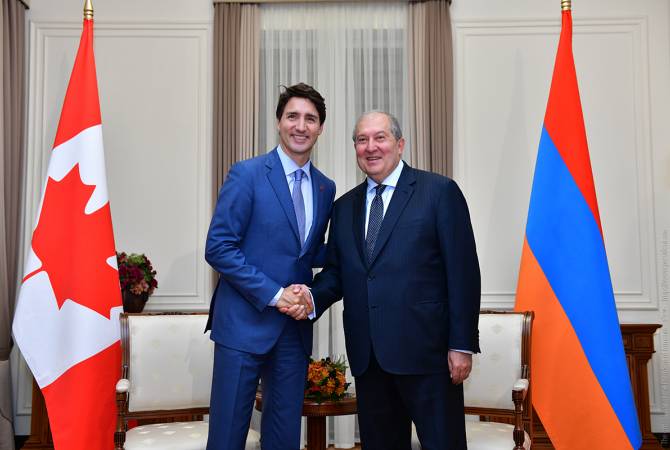 Լիահույս եմ, որ համատեղ ջանքերով կնպաստենք Հայաստանի և Կանադայի միջև առկա օրակարգի ընդլայնմանը. նախագահ Արմեն Սարգսյանը շնորհավորել է Ջասթին Թրյուդոյին