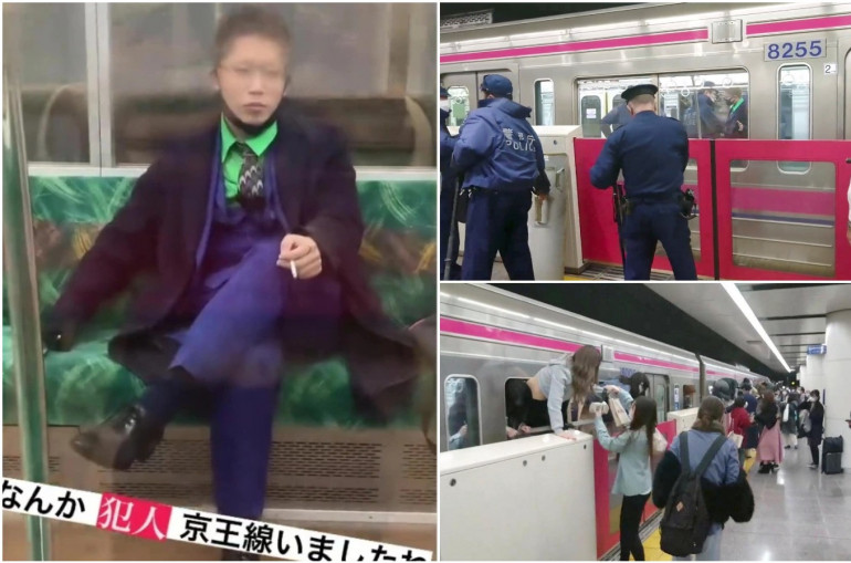 Տոկիոյում «Ջոկերի» հանդերձանքով տղամարդը հարձակվել է մետրոյի ուղևորների վրա, ապա հրդեհել այն. կան վիրավորներ (տեսանյութ)