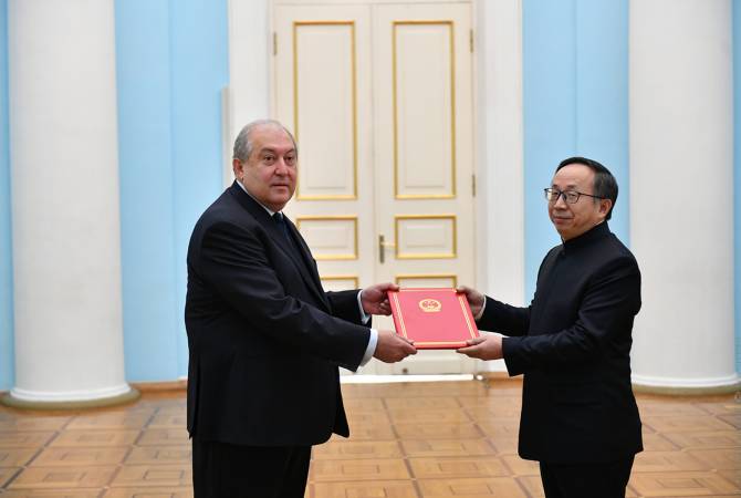 The Armenian President and the Chinese Ambassador stressed the importance of expanding cooperation