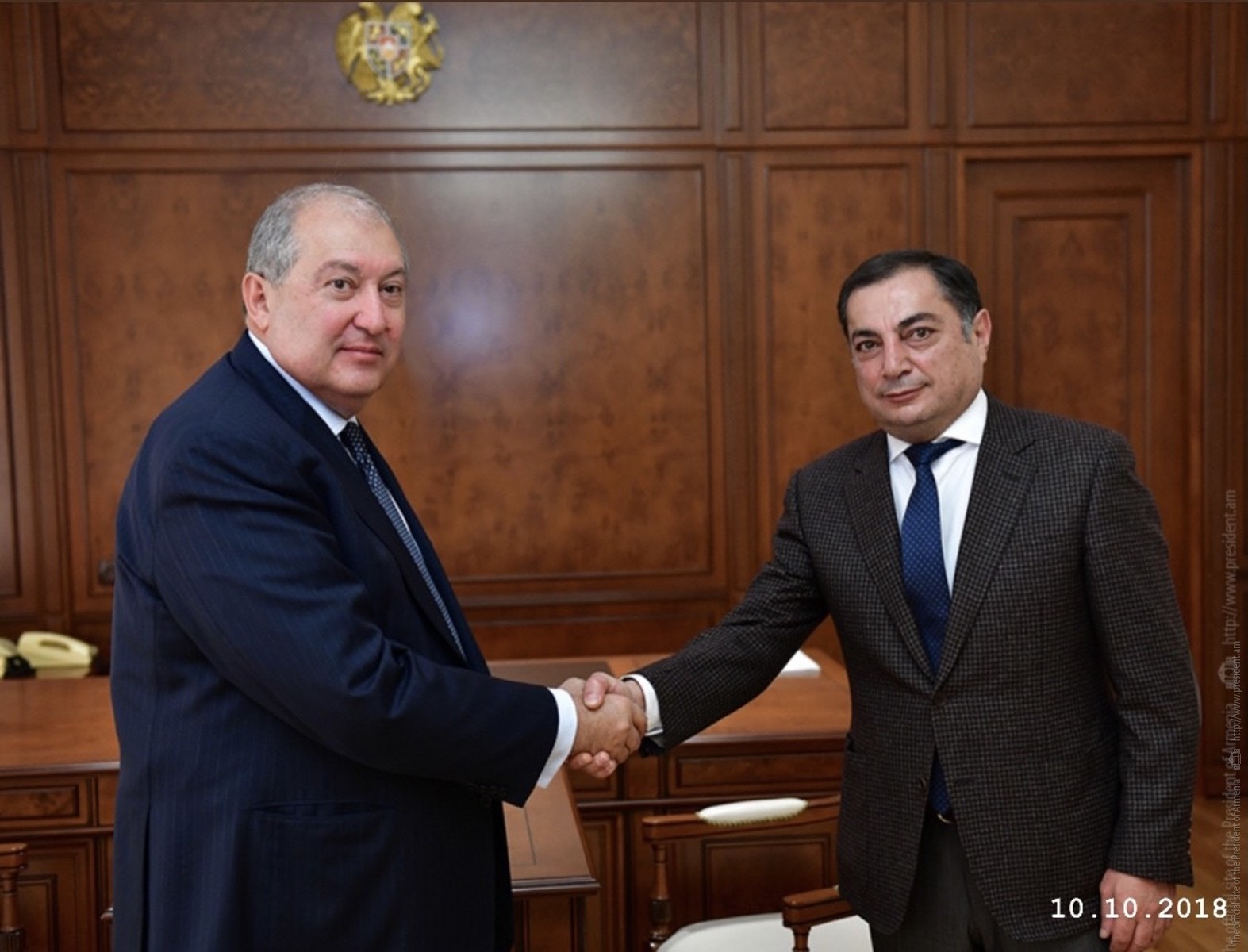 President Sarkissian meets Vahram Baghdasaryan from Republican Party