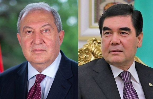 Հայաստանի Անկախության 30-ամյակի առթիվ նախագահ Արմեն Սարգսյանին շնորհավորել է Թուրքմենստանի նախագահ Գուրբանգուլի Բերդիմուհամեդովը