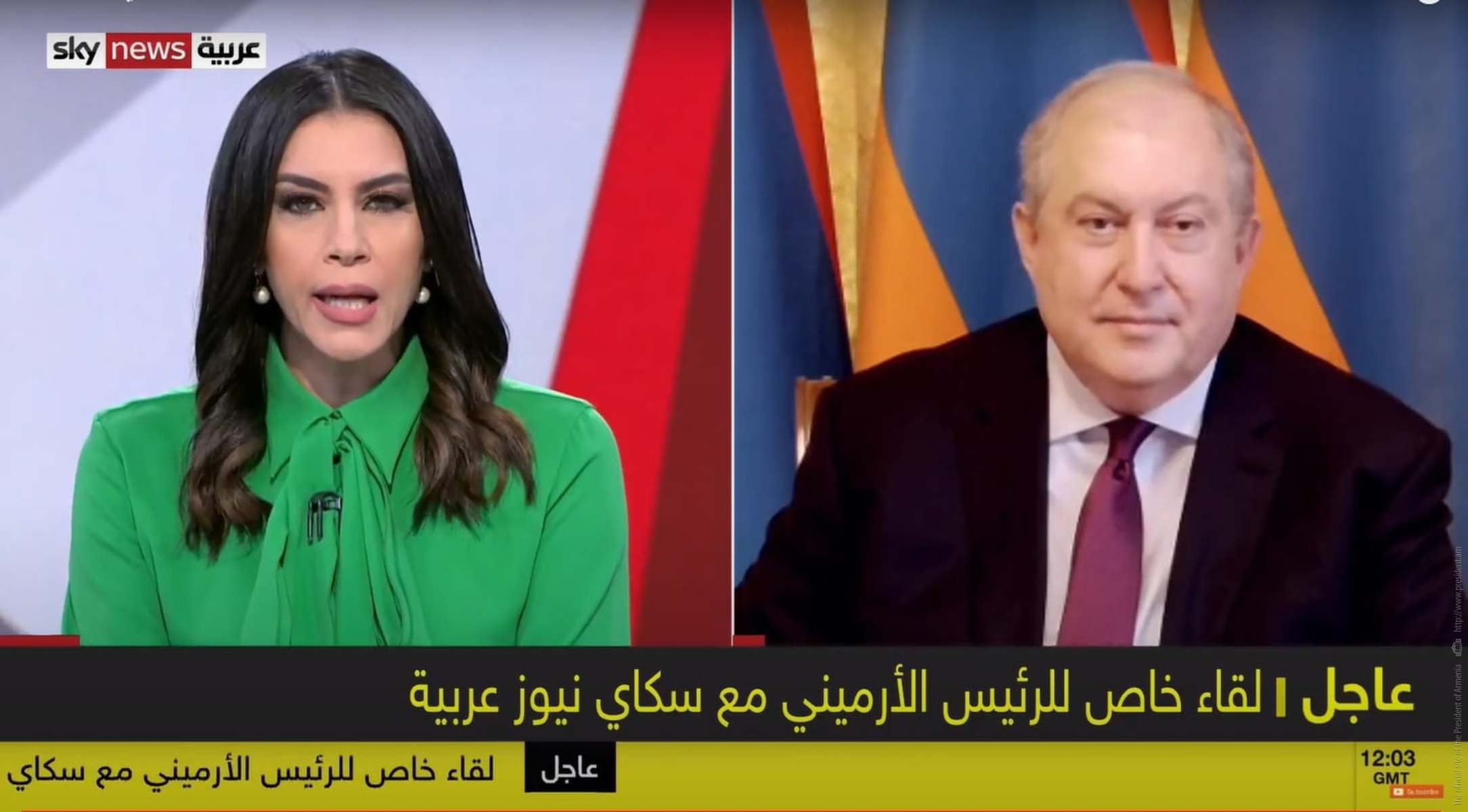 Թուրքիան միջազգային հանրության ճնշման ներքո պետք է դուրս գա այս հակամարտությունից. նախագահ Սարգսյանի հարցազրույցը Sky News Arabia հեռուստաընկերությանը. ՏԵՍԱՆՅՈՒԹ