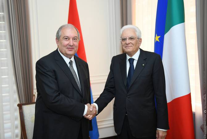 Իտալիան վստահությամբ է նայում Հայաստանի հետ հարաբերությունների ապագային. նախագահ Սարգսյանին շնորհավորել է Իտալիայի նախագահ Մատարելլան