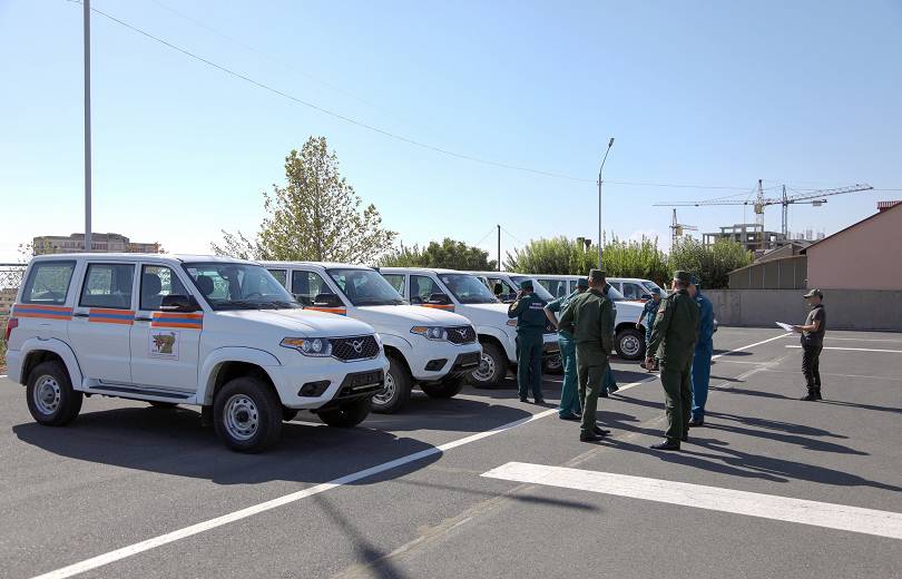 ԱԻՆ մարզային փրկարարական 6 վարչություն համալրվել է «UAZ Patriot» մակնիշի նոր ավտոմեքենաներով