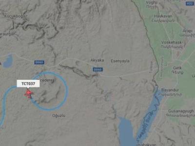 Razm.Info: Turkish Bayraktar drone conducting reconnaissance flight near Armenia-Turkey border