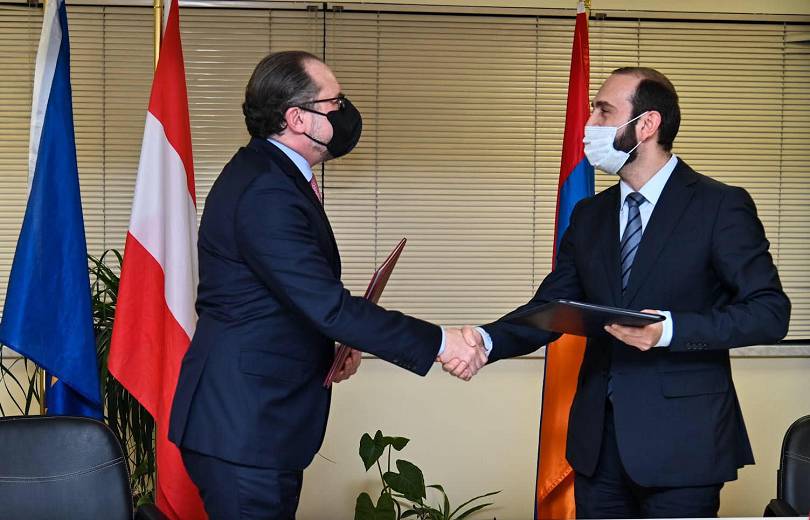 Ավստրիայի և Հայաստանի ԱԳ նախարարները ստորագրել են համատեղ հռչակագիր