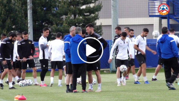 Armenian national team holds first training session in Croatia