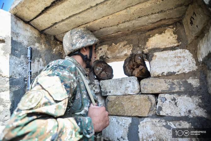 No incidents recorded along Armenian-Azerbaijani border, Ministry of Defense