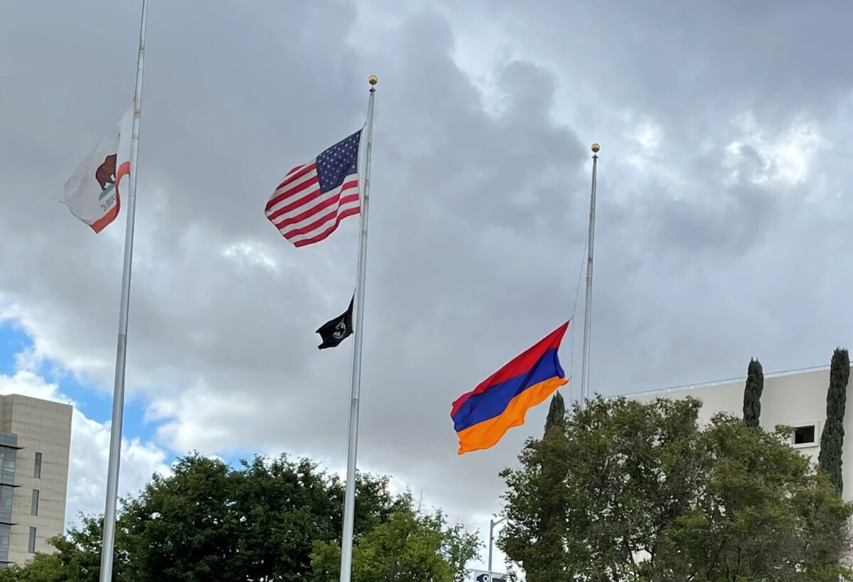 Armenian flag raised at Fresno City Hall