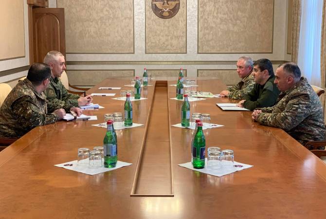 President of Artsakh receives Commander of Russian peacekeeping mission
