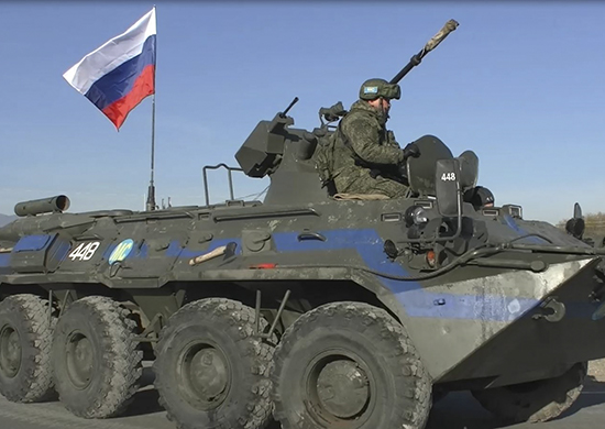 Российские миротворцы провели патрулирование вдоль линии разграничения сторон в Нагорном Карабахе