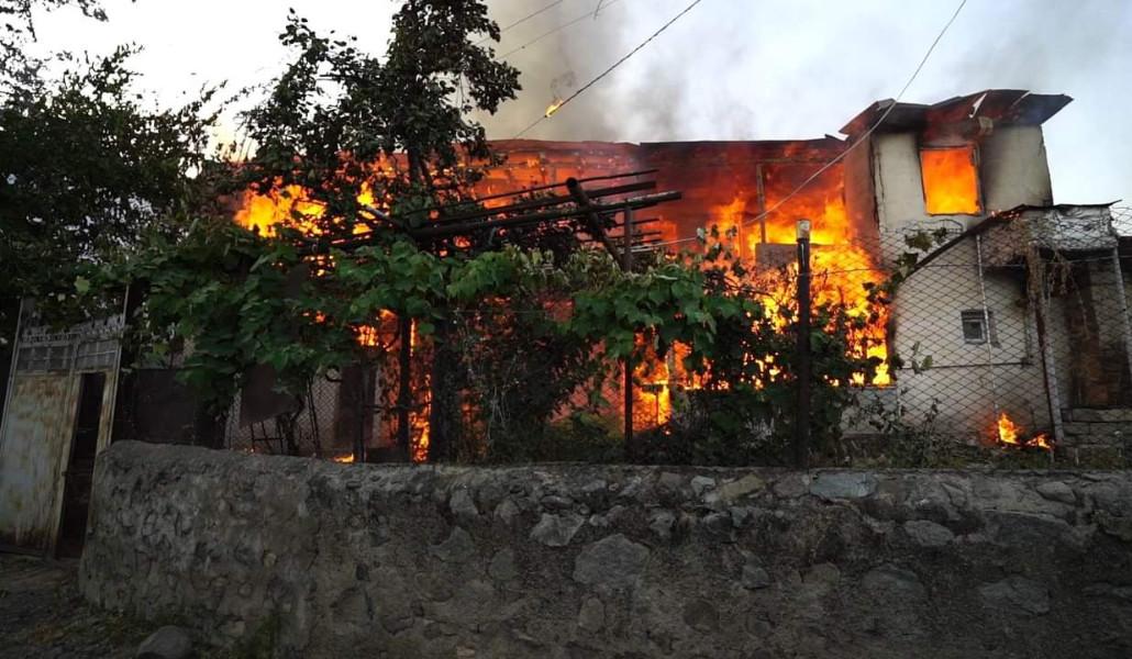 Ասկերանի շրջանի Դահրավ գյուղում ամբողջությամբ այրվել է 4 տուն․ տուժածներ չկան