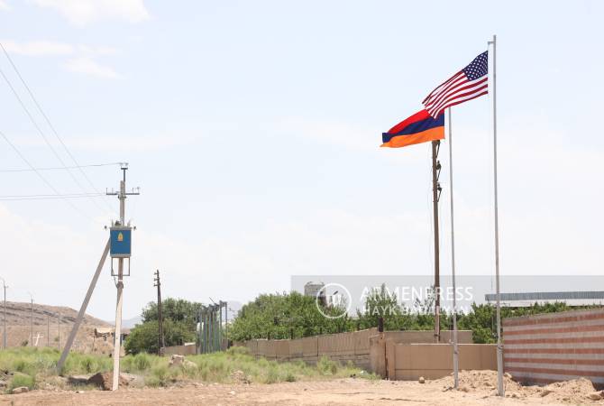 Երասխում կառուցվող մետաղաձուլարանի տարածքում բարձրացվեցին Հայաստանի և ԱՄՆ-ի դրոշները