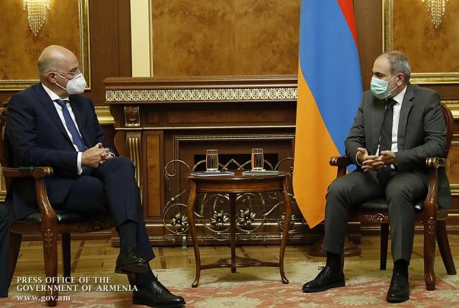 Armenian PM, Greek FM emphasize inadmissibility of Turkey’s expansionist policy
