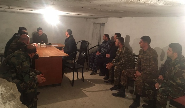 The question of saving the Motherland is on the altar: the President of the Republic of Artsakh met the militia