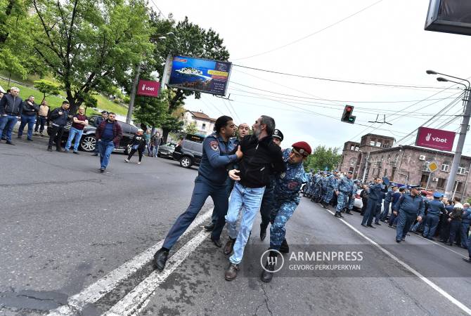 Երևանում իրականացվող անհնազանդության ակցիաների ընթացքում բերման է ենթարկվել 91 քաղաքացի