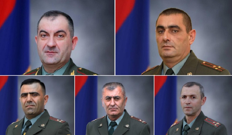ՀՀ նախագահի հրամանագրերով զինվորական կոչումներ են շնորհվել