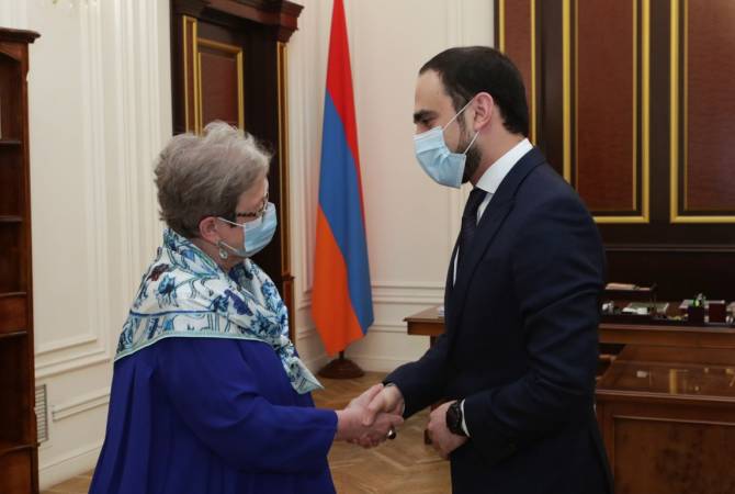 Вице-премьер Тигран Авинян принял руководителя делегации ЕС в Армении