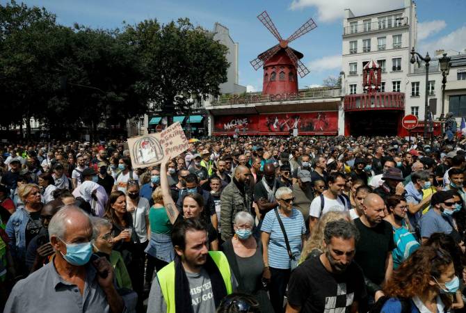 Ֆրանսիայում կրկին բողոքի ակցիա է. քաղաքացիները դեմ են սանիտարական անցաթղթին