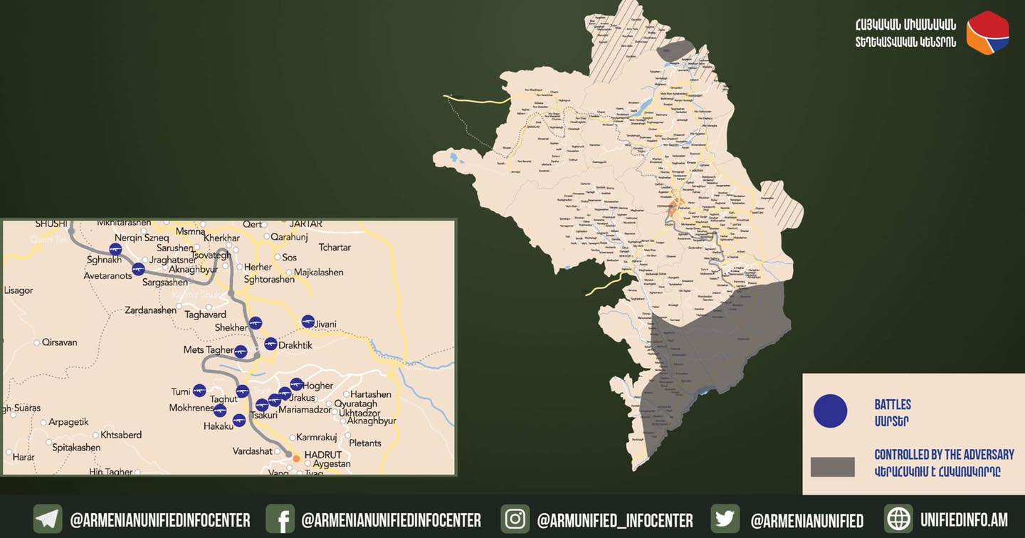 Օրվա Ամփոփում 25․10․2020․ Լայնածավալ ռազմական գործողությունները արցախա-ադրբեջանական սահմանին շարունակվում են