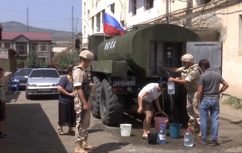 Russia peacekeepers provide drinking water to more than 1,500 residents of Artsakh