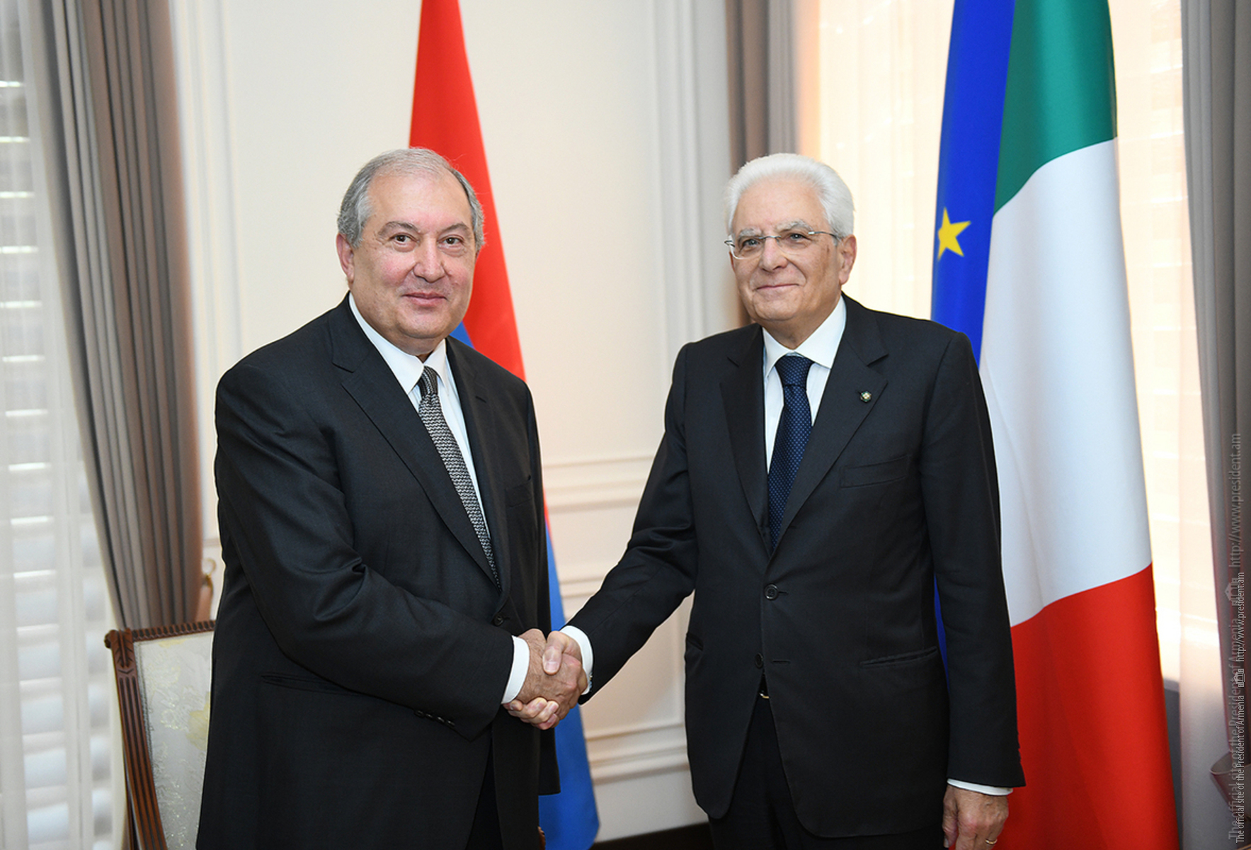 Նախագահ Արմեն Սարգսյանը հեռախոսազրույց է ունեցել Իտալիայի նախագահ Սերջիո Մատարելլայի հետ