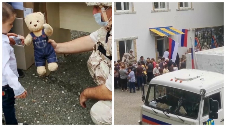 Российские миротворцы провели гуманитарно-медицинскую акцию в селе Ванк Нагорного Карабаха