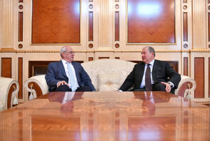 Armenian President holds phone talk with AGBU chairman
